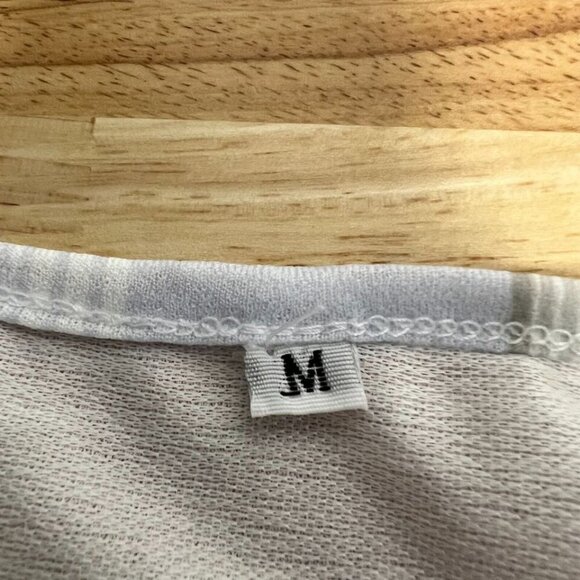 Womens Multicolor Striped Short Sleeve Round Neck Short A-Line Dress Size Medium - Picture 8 of 9